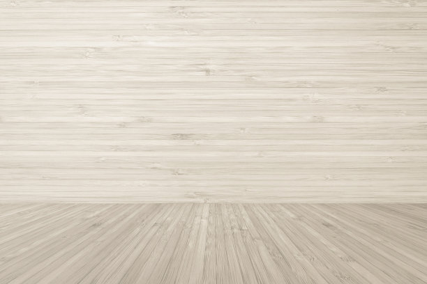 地板和墙壁的木纹背景为浅奶油色的深褐色图片下载