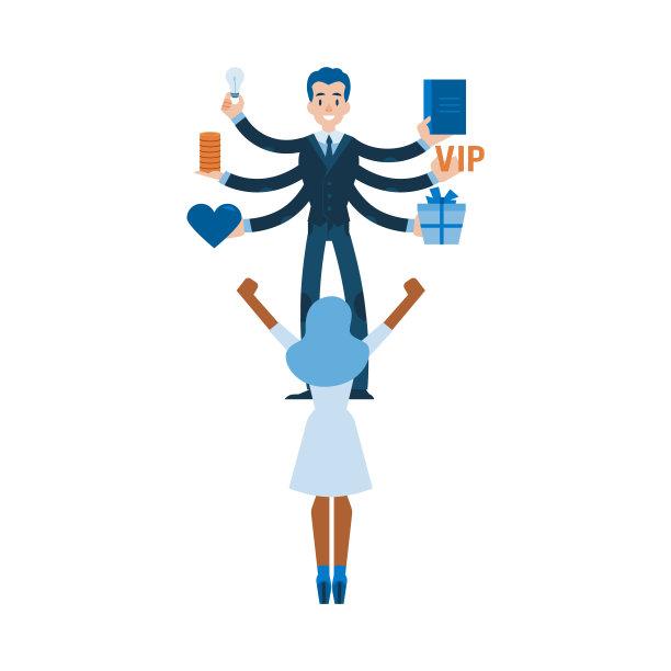 向量平客户保留男人提供给女人图片下载