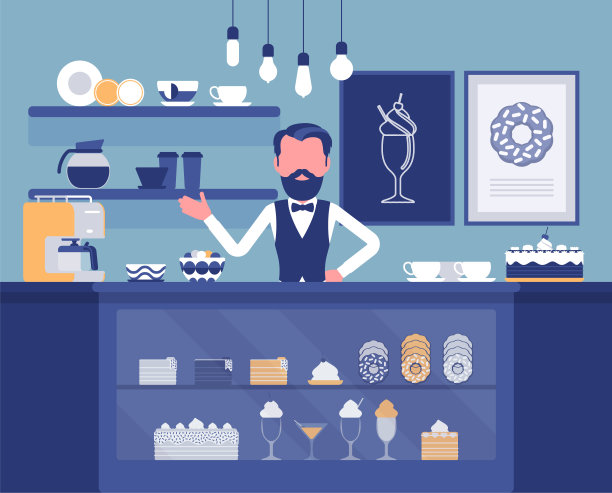 糖果店：各种甜点图片下载