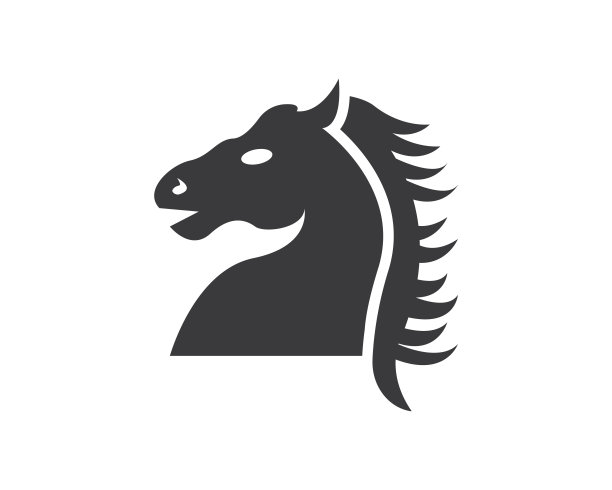 马头图标矢量插图图片下载