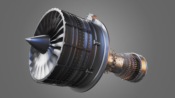 喷气发动机3d渲染图片下载