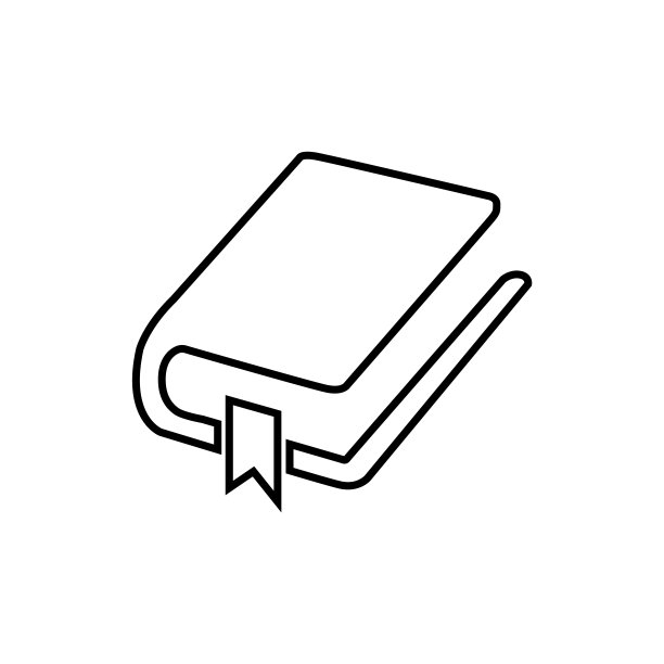 line book图标在白色背景上图片下载