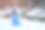 冬天河边的雪地里，用羊毛毡缝制的手工娃娃针立在雪地里图片下载