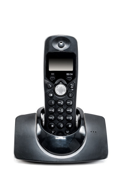 黑色家用电话，白色电话图片下载