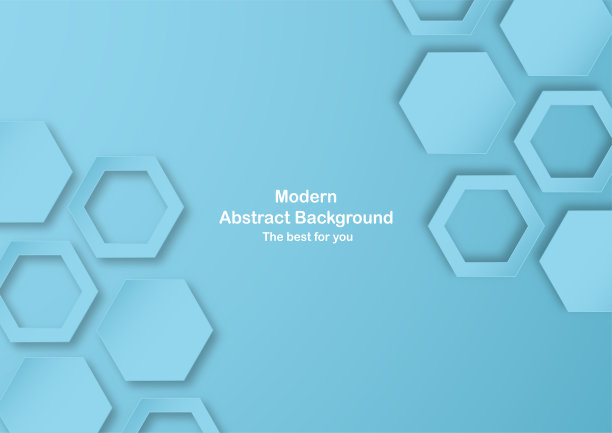 抽象的蓝色背景与粉彩的颜色。模板业务演示，封面，邀请，海报，广告，横幅。三维剪纸中矢量插画设计的新趋势。图片下载