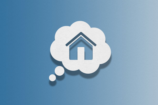 蓝色背景下的语音泡泡，豪斯图片下载