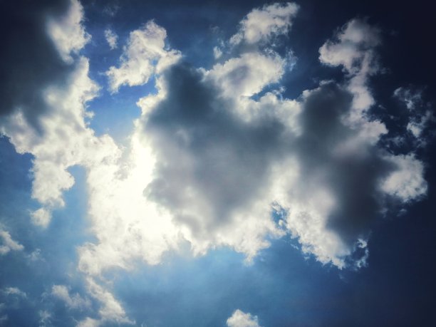 阳光明媚，乌云密布图片下载