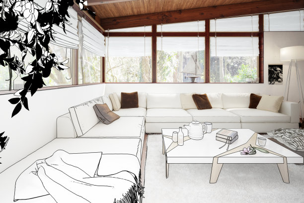 转换中天井(项目)- 3d插图图片下载