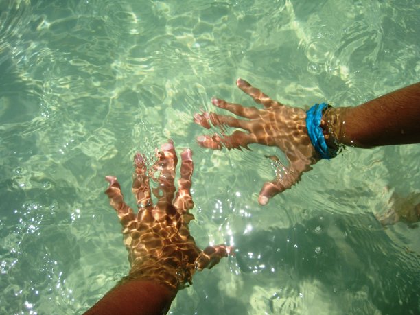 两只手在水里图片下载