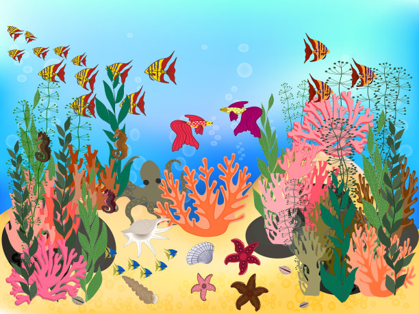 水下景观素材图片