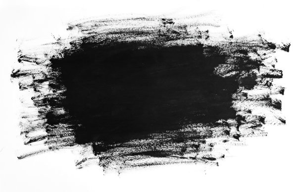 黑色抽象水彩颜料刷纹理。图片下载
