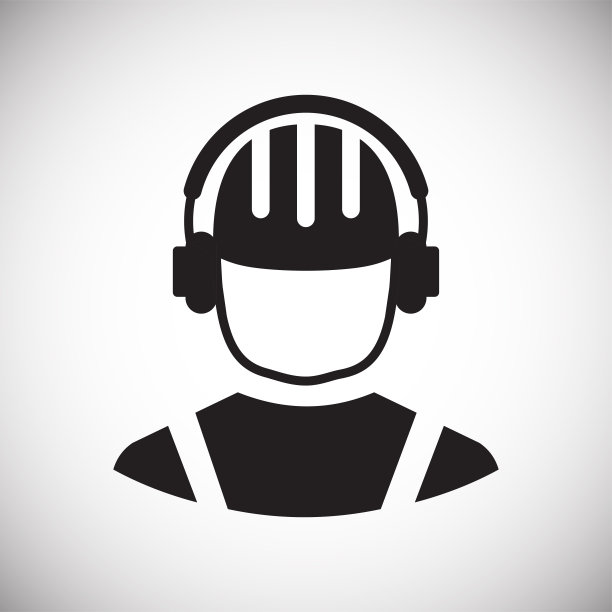 安全耳保护图标在白色背景的图形和网页设计，现代简单的矢量标志。网络的概念。网站设计的时髦符号，网页按钮或手机。图片下载