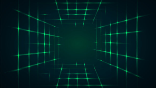 背景与激光隧道图片下载