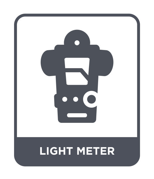 光表图标向量上的白色背景，光表时尚填充图标从摄影收藏图片下载