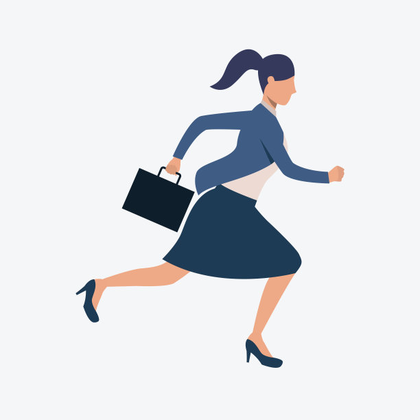 跑步的女人穿休闲装图片下载