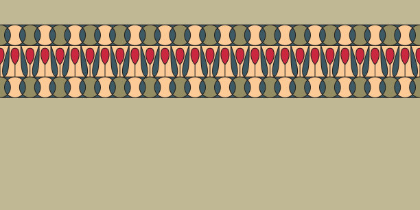 几何民俗装饰。民族矢量纹理。复古风格的装饰丝带。Coloful插图图片下载
