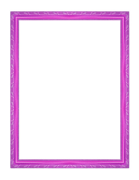 紫色的相框孤立在白色的背景图片下载