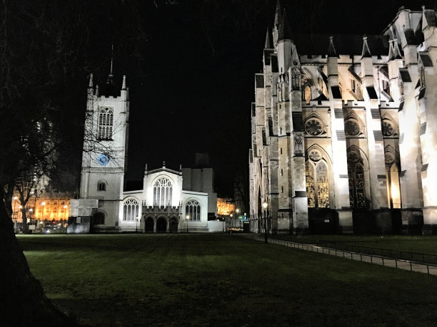威斯敏斯特湾的夜景图片下载