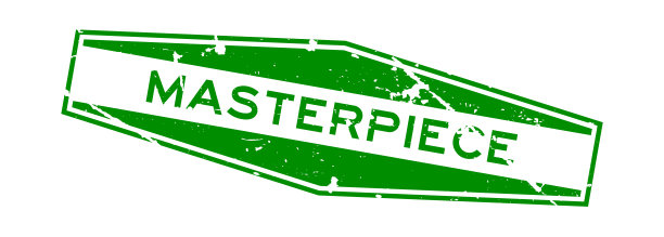 Grunge杰作文字六角橡胶印章印章上的白色背景图片下载