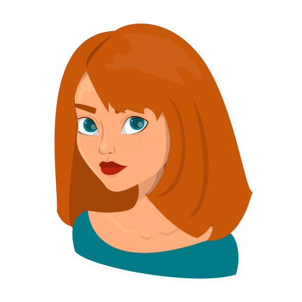 一个年轻美丽的女人的肖像图片下载