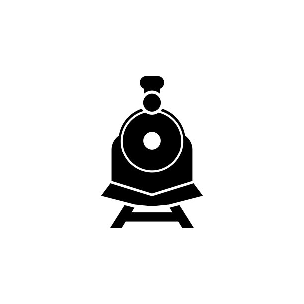 蒸汽火车Icon图形设计模板矢量素材图片下载