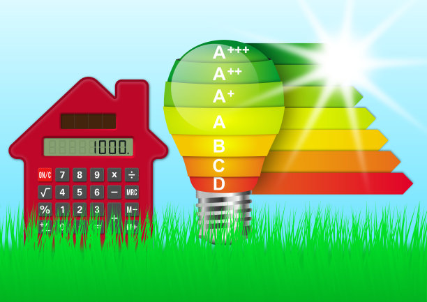 Led灯泡，能源标签，计算器房图片下载