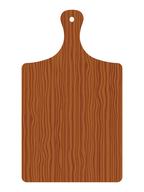 木质砧板。矢量手绘插图。图片下载