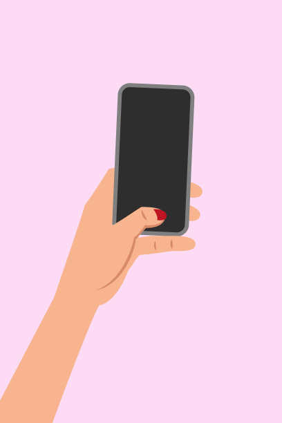 人手智能手机。图片下载