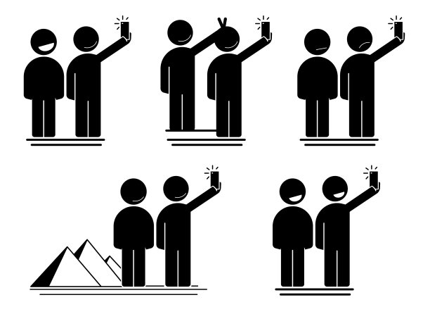 人们自拍的图标图片下载