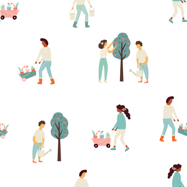 花园节邀请模板与齿农民。节日海报和横幅设计多姿多彩图片下载