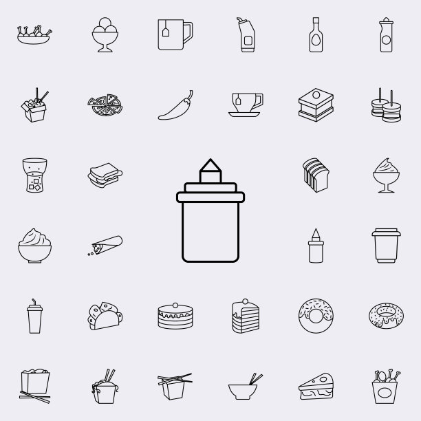 塑料杯图标。快餐图标普遍设置为网络和移动图片下载