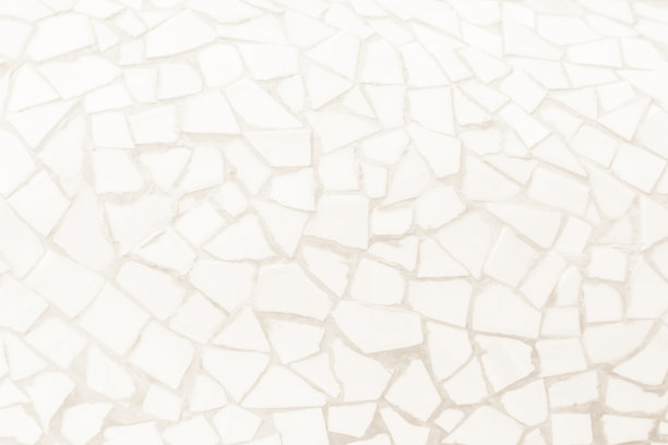 破碎瓷砖马赛克无缝图案。奶油瓷砖墙高分辨率真实照片或砖无缝和纹理的内部背景。图片下载