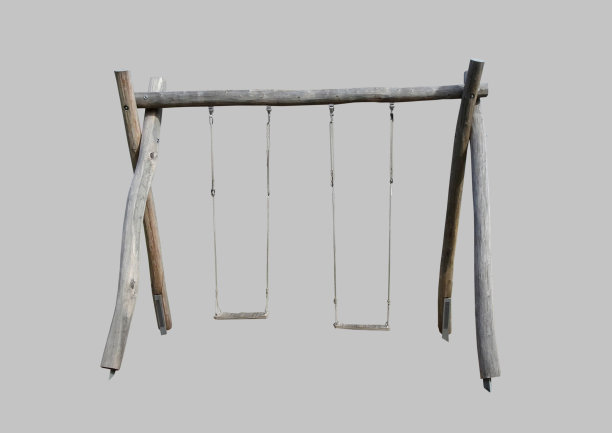 旧的木制秋千图片下载
