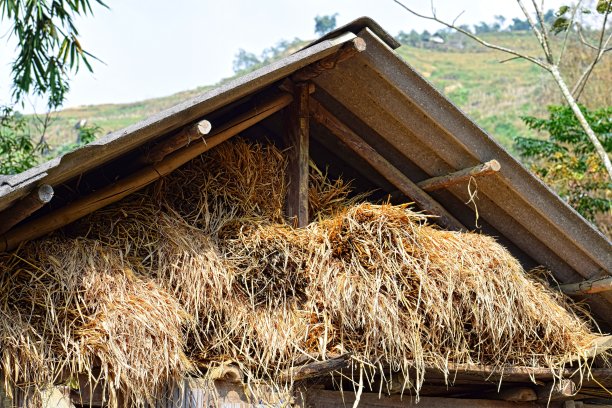 谷仓里的干草图片下载