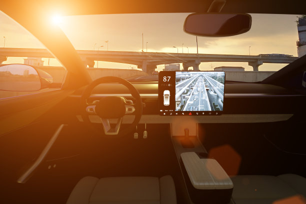 无人驾驶的自动汽车素材图片