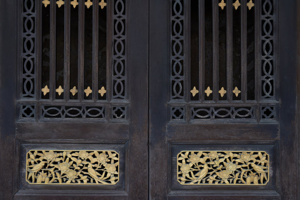 复古中式质感门图片下载