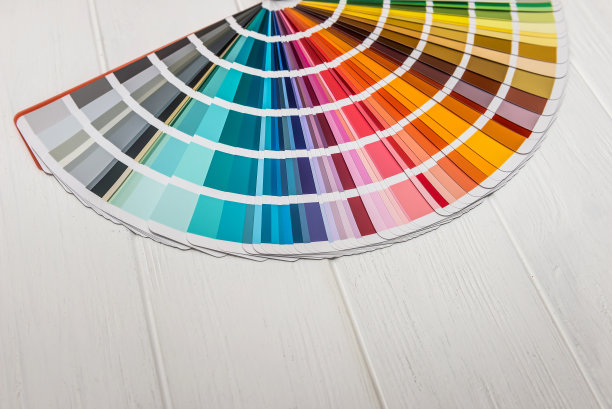 不同的颜色采样木背景特写图片下载