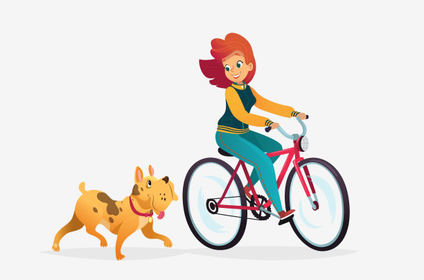 骑自行车的女人图片下载