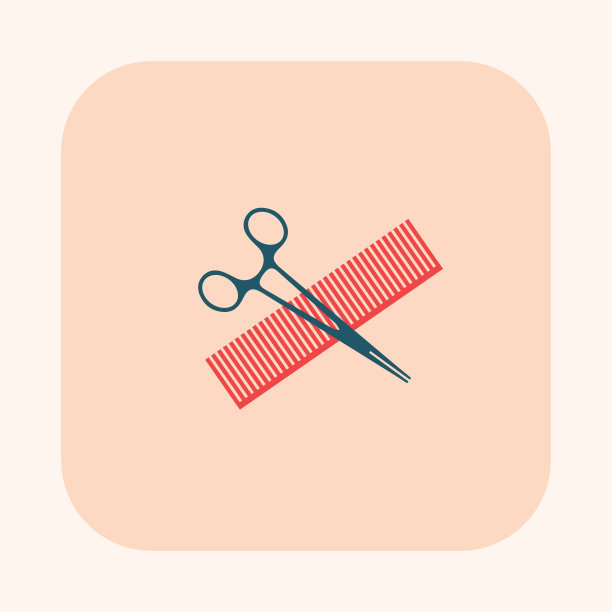 梳子和剪刀图片下载