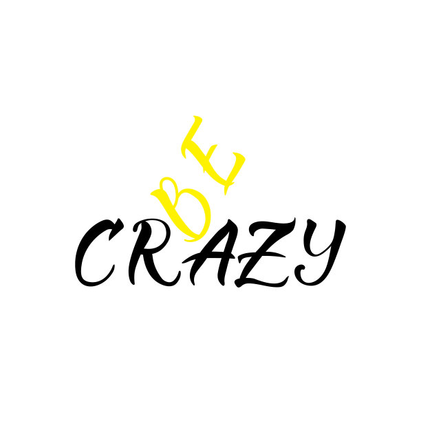 是疯了。刻字。励志名言。现代的毛笔书法。图片下载