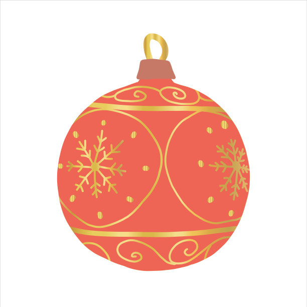 手绘圣诞装饰品。假期的设计。复古北欧风格。图片下载