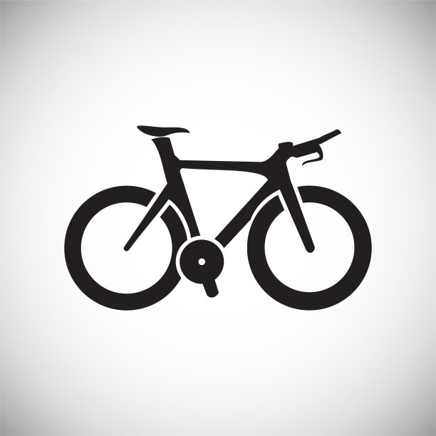 自行车图标在白色背景的图形和网页设计，现代简单的矢量标志。网络的概念。时髦的符号为网站设计网页按钮或移动应用程序。图片下载
