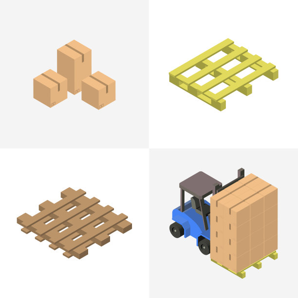 物流业务行业孤立图标背景图片下载