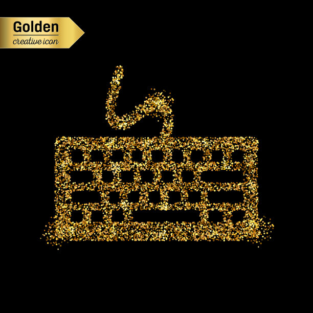 金色闪光矢量图标图片下载