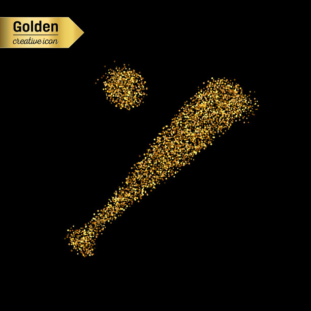 金色闪光矢量物体图片下载