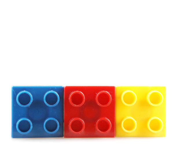 彩色塑料玩具积木图片下载