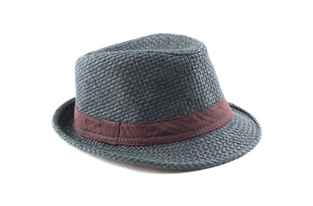 复古草帽时尚孤立在白色背景。图片下载