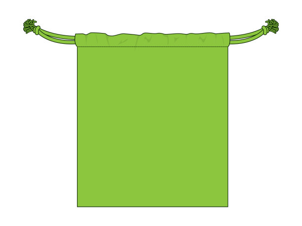 Drawstring袋矢量模板图片下载