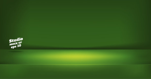 向量，空霓虹风格暗石灰绿色工作室桌子房间背景，产品展示与复制空间展示内容设计。网站上产品广告的横幅。图片下载