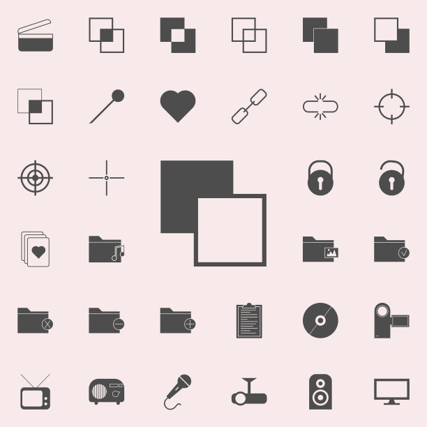 不同层图标。网页图标通用设置为网页和移动图片下载